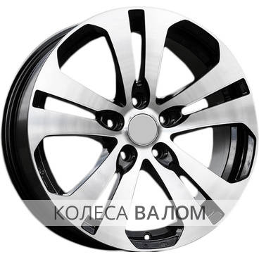 K&K KC625 6,5x17 5х112 ET42 57,1 алмаз черный WV Passat